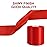 TONIFUL Red Satin Ribbon 3 Inch X 25yds Solid Silk Ribbons for Gift Wrapping, Craft, Floral Bouquets, Valentine\'s Day Christmas Gift Wrapping, Party Wedding Decoration