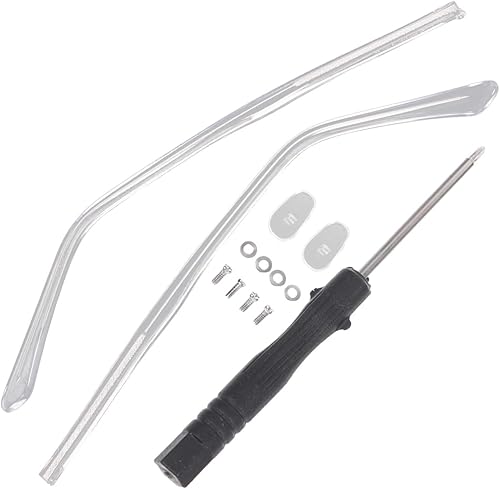 Miniatura 9 de iplusmile 1 par de patillas de repuesto de lentes de metal, lentes transparentes, brazos, piernas, kit de reparación de gafas con almohadillas de