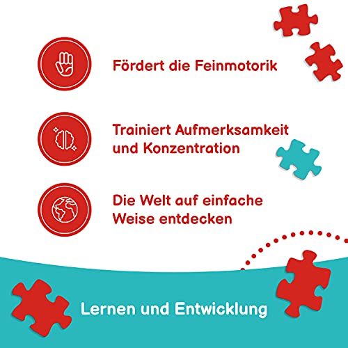 Trefl, Puzzle, Rahmenpuzzle mit Unterlage, 10 Teile, Peppa Pig, für Kinder ab 2 Jahren – Bild 6