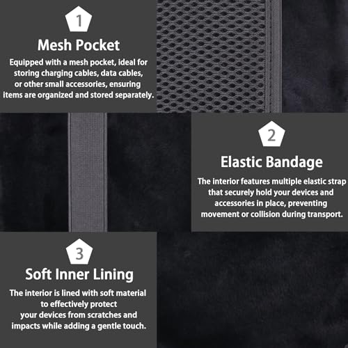 Image of co2CREA for Anker Soundcore Boom Go 3i Portable Bluetooth Speaker Hard Protective Case, Portable Travel Case Replacement (Black Case)