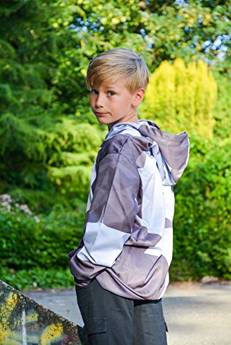 Aideaone 3D Print Boys' Pullover Hoody Casual Sweatshirt Long Sleeve Hooded Sweatshirt For Kids 8-11 Years #TOP5