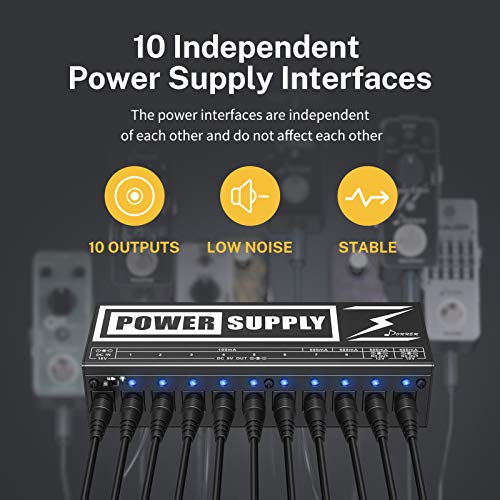 Reviews for Donner DP2 Guitar Pedal Power Supply High Current 10