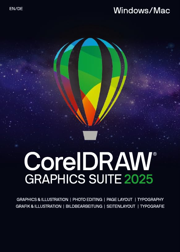CorelDRAW Graphics Suite 2025 Windows / MAC *Dauerlizenz* DEUTSCH Graphikbearbeitung #BOX