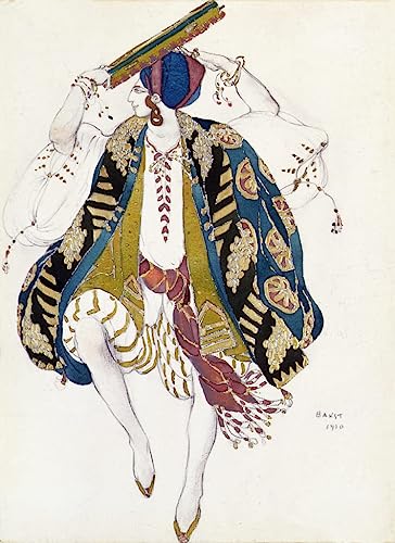 Tableau sur toile Danseuse Juive par Leon Bakst - Impression d'art murale 60x90cm