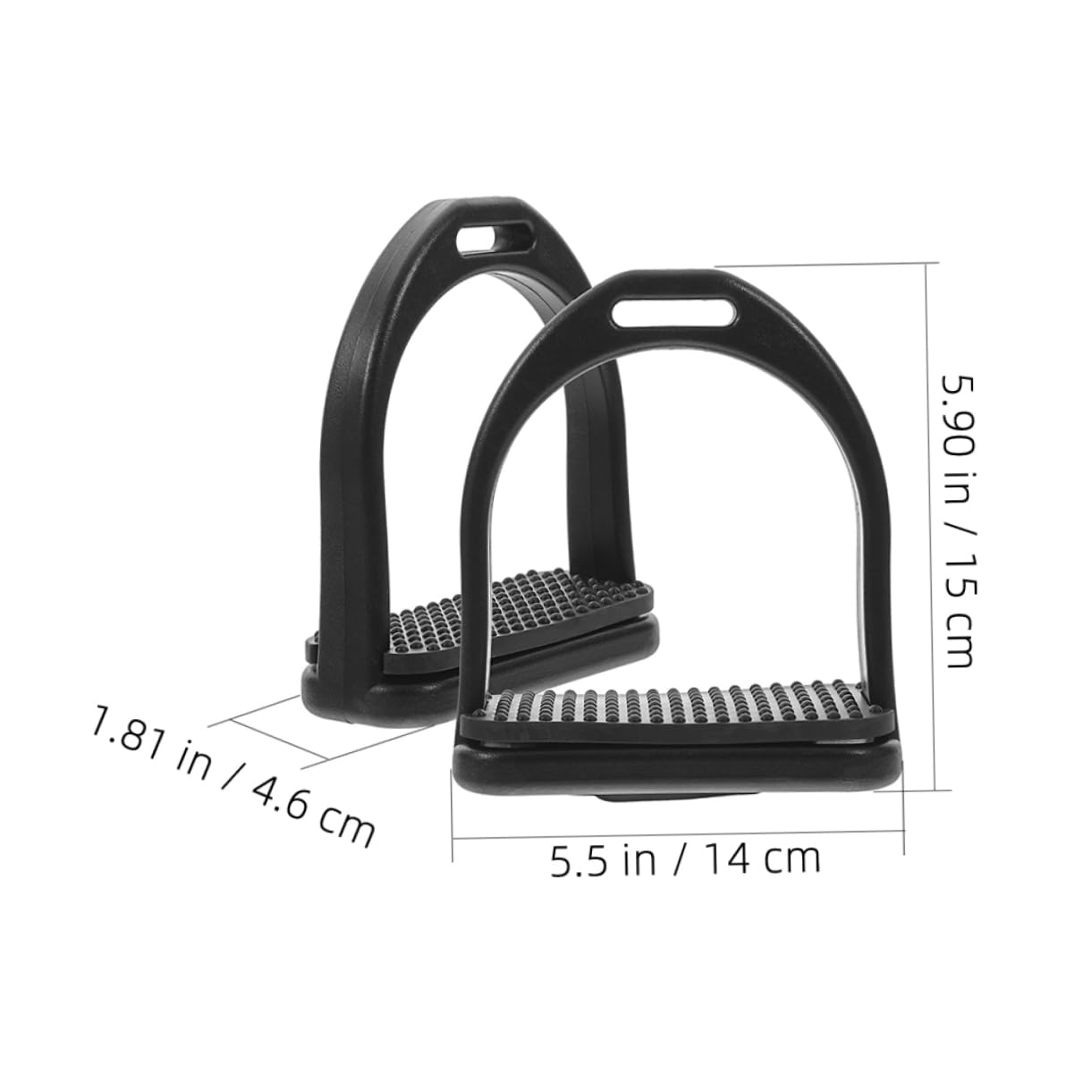 VANZACK Western Saddle Stirrups Horse Stirrups for Saddle Overshoe Durable Pom Material Comfortable Riding Experience