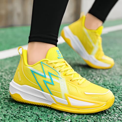 Image of Women Basketball Shoes Fashion Sneakers Comfortable Unisex Athletic Lightweight Non Slip Outdoor Sport Volleyball Shoes