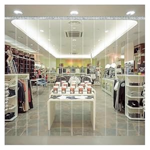 KEHHZUHL PVC-Streifenvorhang Lamellentür 165 x 230 cm