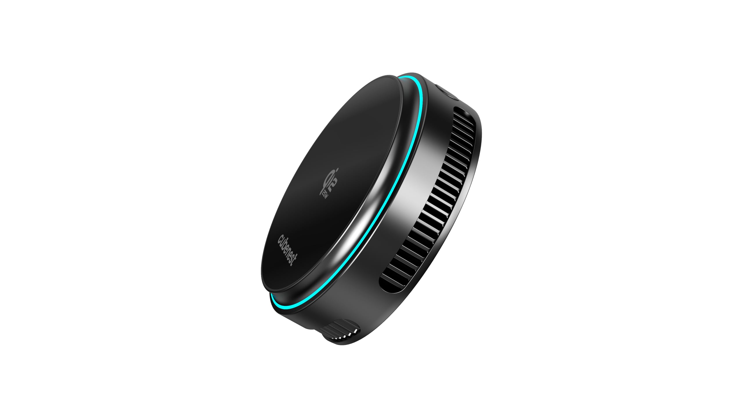 Cubenest SQ1C2 Qi2.2 kabelloses Auto-Ladegerät mit magnetischer Halterung, 25W, aktive Kühlung, USB-C, Schwarz