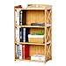 LILIS Bibliotheque Meuble Bambou Multifonctionnel Bibliothèque, Porte Multi-Couche de Stockage épaissie de Stockage Organisateur bibliothèques Hautes (Size : 62x25x101cm(24x10x40inch))