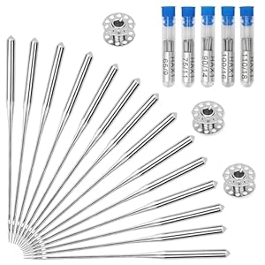 100PCS Sewing Machine Needles, Universal Sewing Machine Needle for Singer, Brother, Janome, Varmax, Needles for Sewing Machine with Sizes HAX1 65/9, 75/11, 90/14, 100/16, 110/18