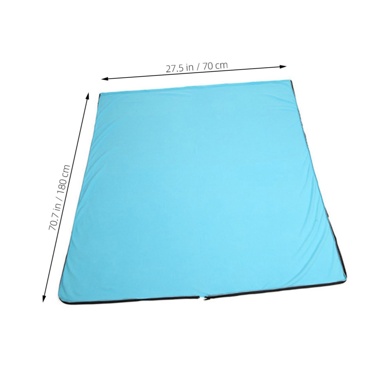 VICASKY Camping Cool Weather Fleece with Storage Bag Lightweight for Hiking Outdoor Activities Sky Blue