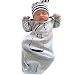 Toddler Infant Baby Clothes Milk Printed Long Sleeve Sleeping Bag Sleeper Gowns size 0-6 Months (Grey)