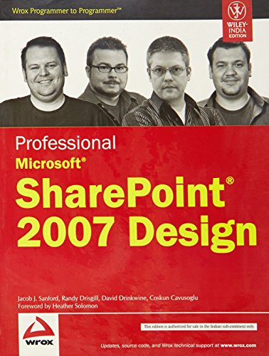 Professional Microsoft Sharepoint 2007 Design