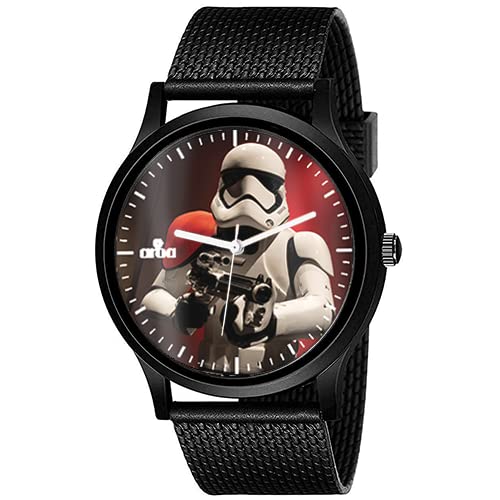 AROA Watch New Watch for Epic Star Wars Stormtrooper Holding A Blaster Model : 617 Black Metal Type Analog Black Strap Watch Black Dial for Men Stylish Watch for Boys (B0C6HV7Q7P) Amazon Price History, Amazon Price Tracker