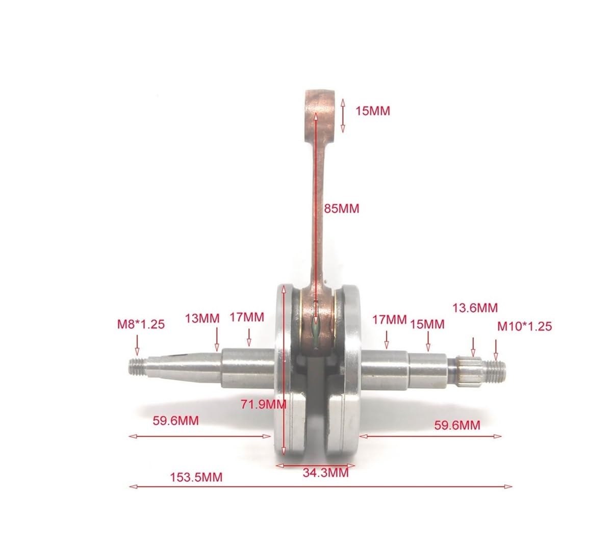 Albero motore for Grizzly LEM 50CC AC Franco Morini S6E Parti di ricambio
