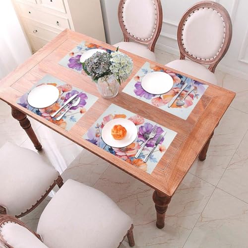 Sets de table antidérapants lavables pour protéger des plats chauds