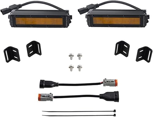 Diode Dynamics Kit de luz antiniebla LED SS6 compatible con Toyota Tundra 2022-2023 ámbar