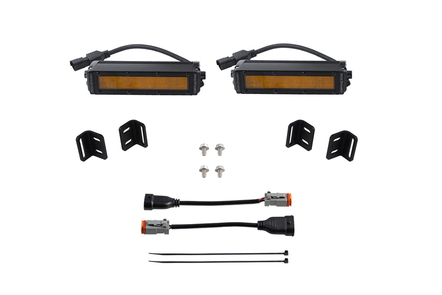 Diode Dynamics SS6 LED Fog Light Kit compatible with Toyota Tundra 2022-2025, Amber