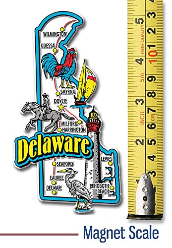 Imán Decorativo Jumbo Delaware 2.8" x 5" miniatura 2