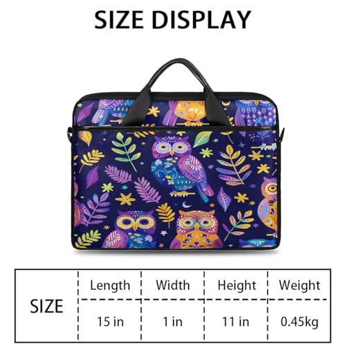 Bolsa para portátil 15 pulgadas color búhos miniatura 2