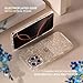 Choiche Compatible for iPhone 16 Pro Max Case Women Phone Case, Cute Bling Sparkly, Military Grade Protection, 3 Diamond Camera Lens Covers, 2 Tempered Glass Protectors, 6.9 inch (Glitter Clear)