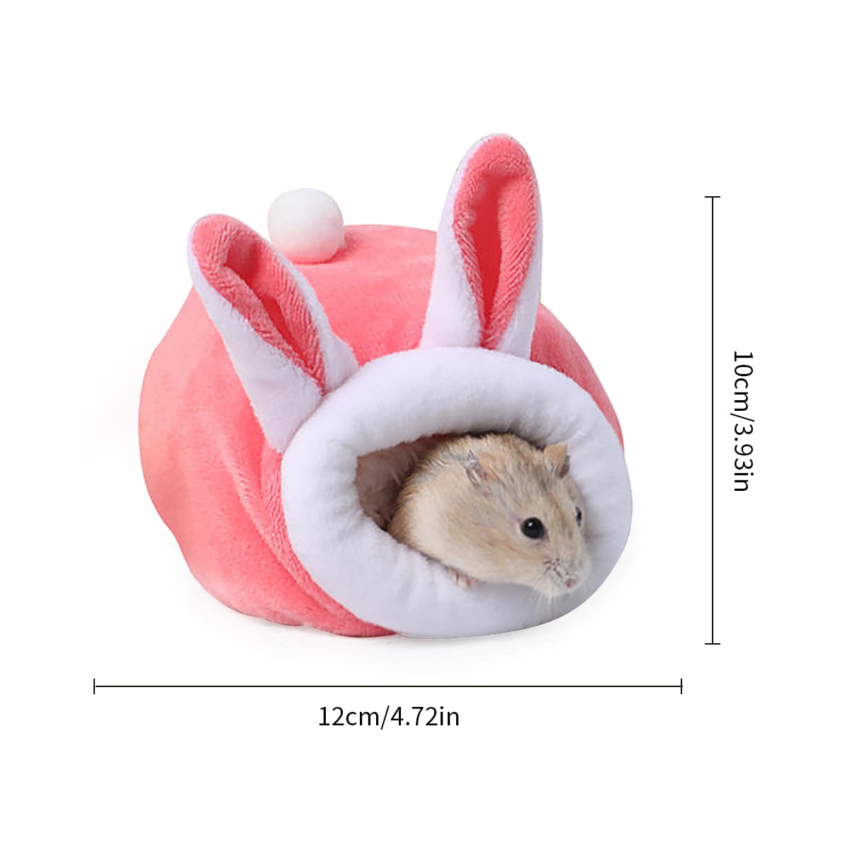 Tabanzhe 1psc Mini Hamster Bed Soft and Cozy Small Animal Bedding for Hamsters Hedgehogs, Guinea Pigs, Winter Sleep Nest - Image 2