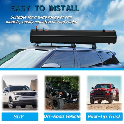 Image of 8 Gallon Pressurized Water Tank Road Camping Shower, Roof Rack Mounted Off-Road Shower with High Pressure Water Gun Spray Head for Camping, Water Storage and Outdoor Activities