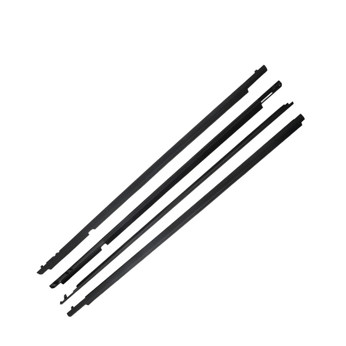 Syxlsjw 03-07 Black Sealing Strip For Toyota For Corolla Altis Sedan Zze122 2003-2007 4Pcs Car Outer Windows Rubber Weatherstrip Seal Belt Exterior Moulding Trim(03-07 Black)