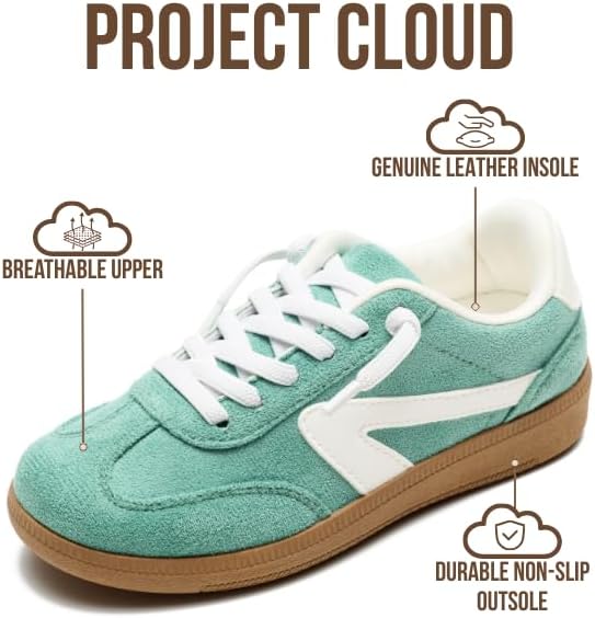 Project Cloud Kids Shoes for Girls & Boys - Memory Foam Slip On Shoes - Lightweight Lace-Up Fashion Kids Sneakers Trendy (Little Irita) - Image 2