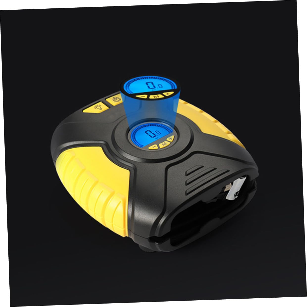 GALPADA 1 Juego inflador Portable Air Pump Portable Air Compressor Bomba de neumáticos de vehículos Bomba Inflable de Aire Pantalla Digital Accesorios de Auto Bomba de Aire Cobre