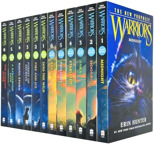 Warrior Cats Collection Erin Hunter 12 Books Set The New Prophecy, The Warriors