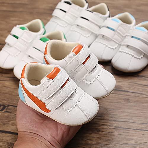 Image of Clowora Baby Boys Girls Shoes Non-Slip Rubber Sole Sneakers Infant First Walking Toddler Crib Shoes Newborn Loafers Flats.