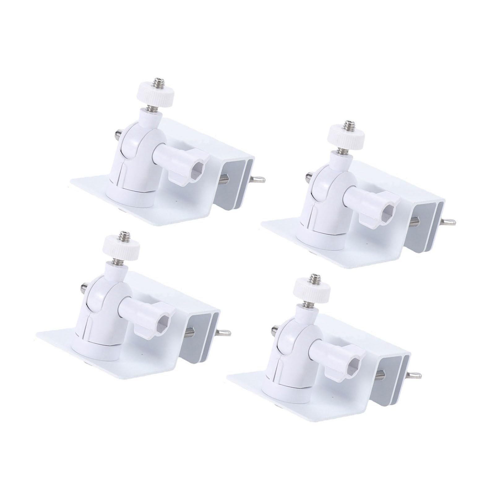 Apludoo 4 Whites 2 / 4Pieces Multipurpose Gutter Mount For Solars Panel Easy Installion High Viewing Sturdy Aluminum Alloy Materials Solars Panel Mount