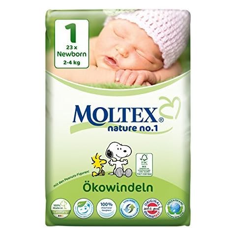 Pañales ecológicos Moltex Nature No1 Peanuts Cover