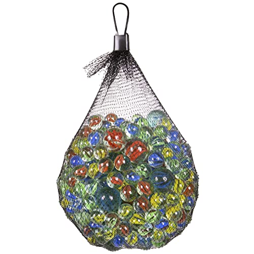 Oig Brands - Assorted Classical Colorful Glass Marbles Game Fun Retro Toys I Variety Of Patterns For Crafting, Party Favors & House Decor - 500 Pack For Kids Bulk Set #TOP5