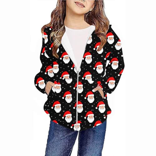 Girls Zip Up Hoodies Teen Y2K Full-Zip Sweatshirts Jacket Preppy Clothes Spring Casual Oversized Hoodies with Pocket2