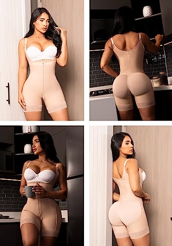 Salome Fajas Colombianas Shapewear for Women Postparto and Postsurgery Reductoras y Moldeadoras Black S
