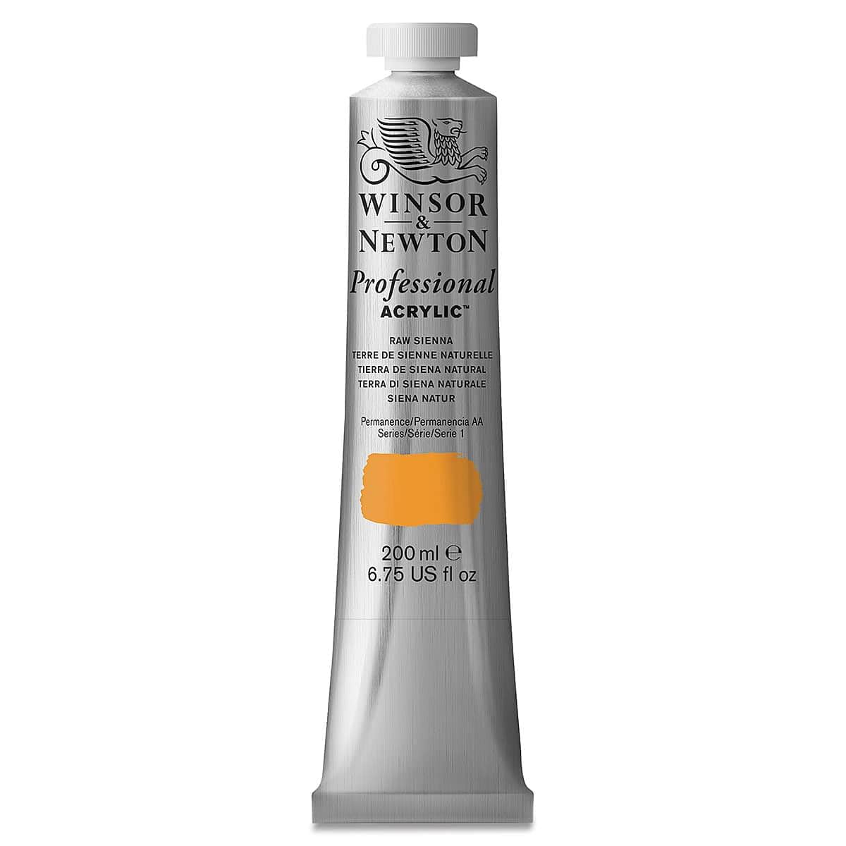 Winsor & Newton 2337552 Professional Acrylfarbe in Künstlerqualität, hohe Farbbrillanz & Deckkraft, Archivqualität, 200ml Tube - Siena Natur