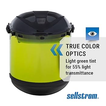 Sellstrom Full Face Shield Mask with Hard Hat - Arc Flash