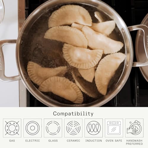 Image of Made In Cookware - 6 Quart Stainless Steel Stock Pot With Lid - 5 Ply Stainless Clad - Professional Cookware - Crafted in Italy - Induction Compatible
