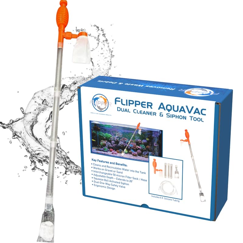 FL!PPER Flipper AquaVac Gravel/Sand Cleaner &...