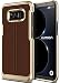 Galaxy S8 Plus Case, Premium PU Leather PC Hybrid Slim Thin Fit Full Body Case [Luxury Lightweight Cover] for Samsung Galaxy S8 Plus by Lumion (S.Mod - Brown)