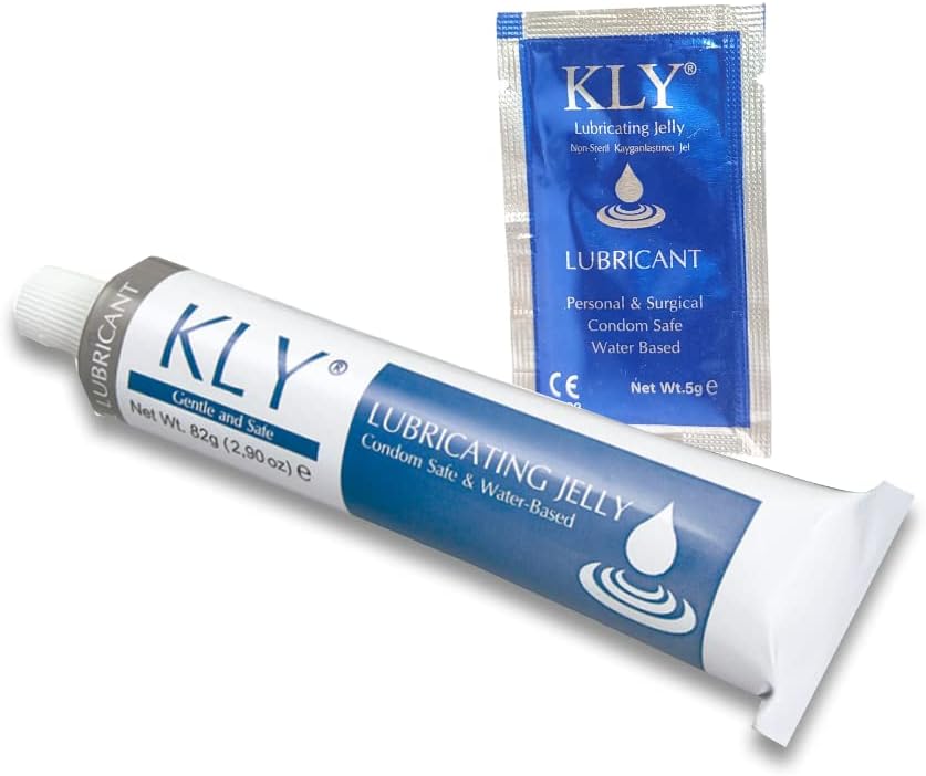 Kly Lubricating Jelly 82g and 5g bundle for medical and personal use