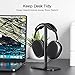 MaGrnce Headphone Stand for Airpods Max with Sleep Mode Aluminum Headphone Holder with Anti-Slip Base & Protective Leather Pad for Home/Game Room/Shop Headphone Storage/Display (Dark Grey)