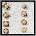 COCORO Mini Sand Stamps for Mini Zen Garden Patterns Include Swirl, Ocean Waves, Parallel Crosses, Rings, Chrysanthemum, Plum Blossom, Red Leaf, Cherry Blossom