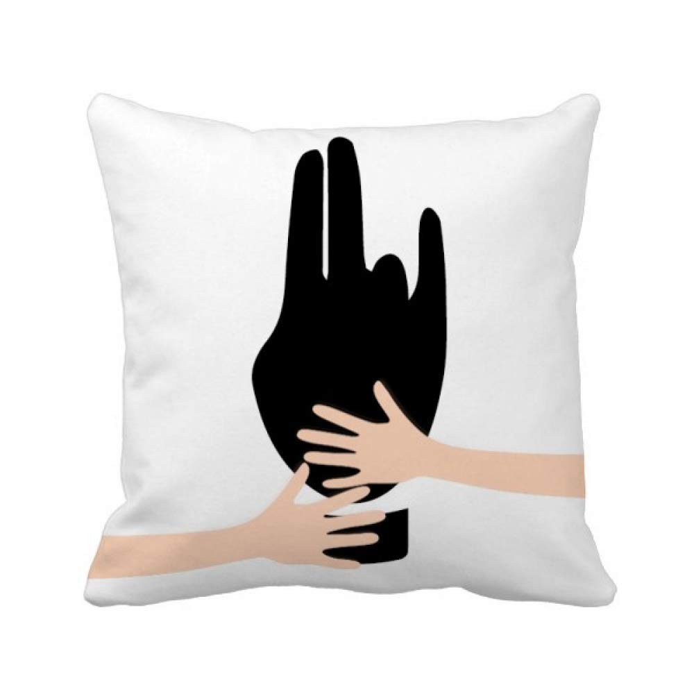 Coussin de couvrir silhouette noire au design raffiné et finitions haut de gamme