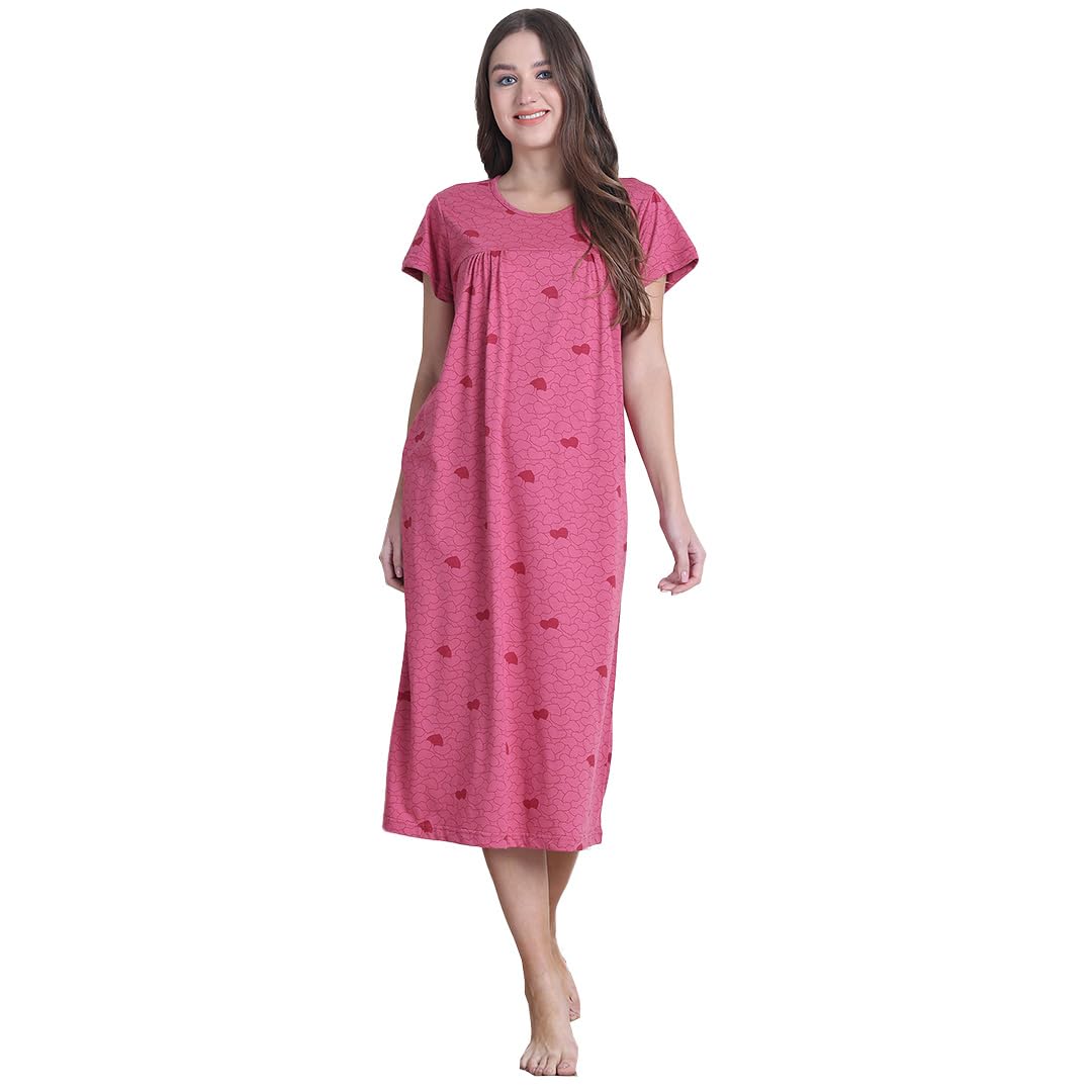 Hosiery Nighty/Maxi/Nightgown/Nighty/Nightdress/Nightwear-image-13