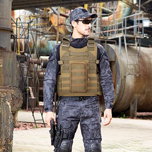 UBORSE 2pc Tactical Molle Pouch Waterproof Portable Mini Military Package Small Waist Pack EDC Bag Multifunctional Utility Pouch Hanging Accessories for Hiking, Hunting, Camping