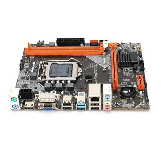 Placa Base de Escritorio Universal,B75 M.2 1155-Pin USB3.0 SATA3 DDR3 Placa Base de Escritorio,Placa Base Portátil del Reemplazo de 6 Canales Tarjeta de Sonido Gigabit Ethernet,Placa Madre Profesional