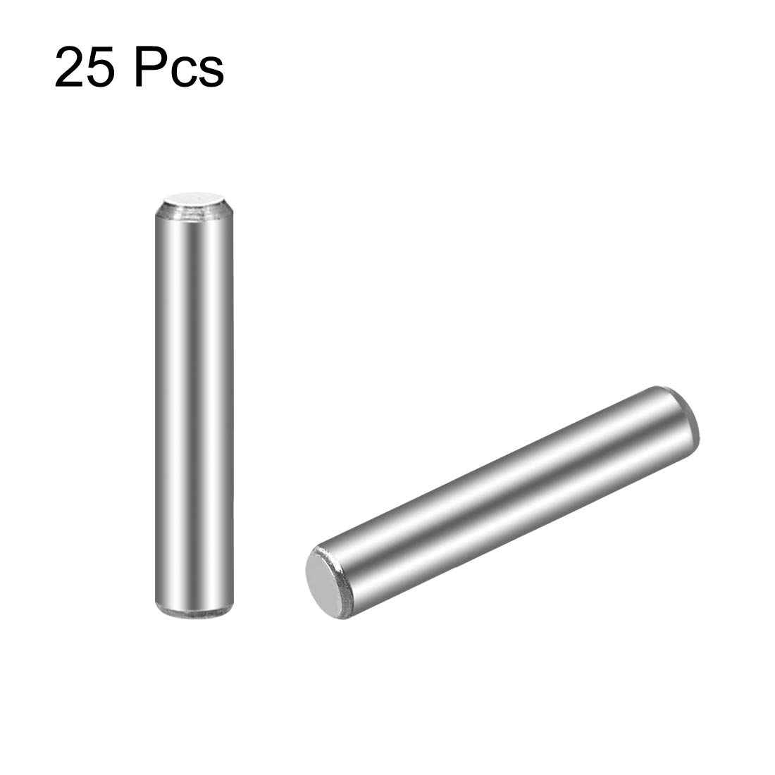 100-Pack 2mm X 45mm Stainless Steel Dowel Pins – 304 Grade, Chamfered Ends For Alignment & Joining